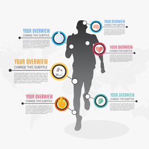 men sport infographic Prezi template