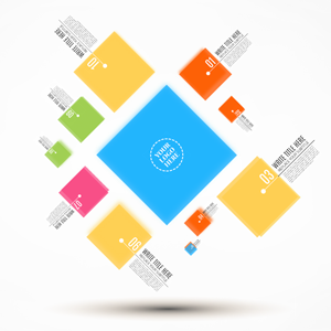 Business squares Prezi template