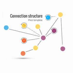 Connection structure Prezi template