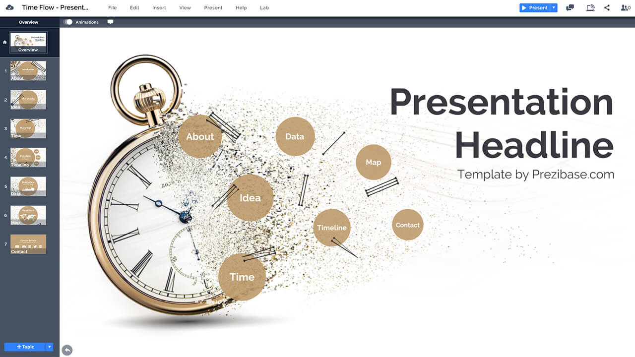time-flow-particles-clock-sands-of-time-history-prezi-presentation-template