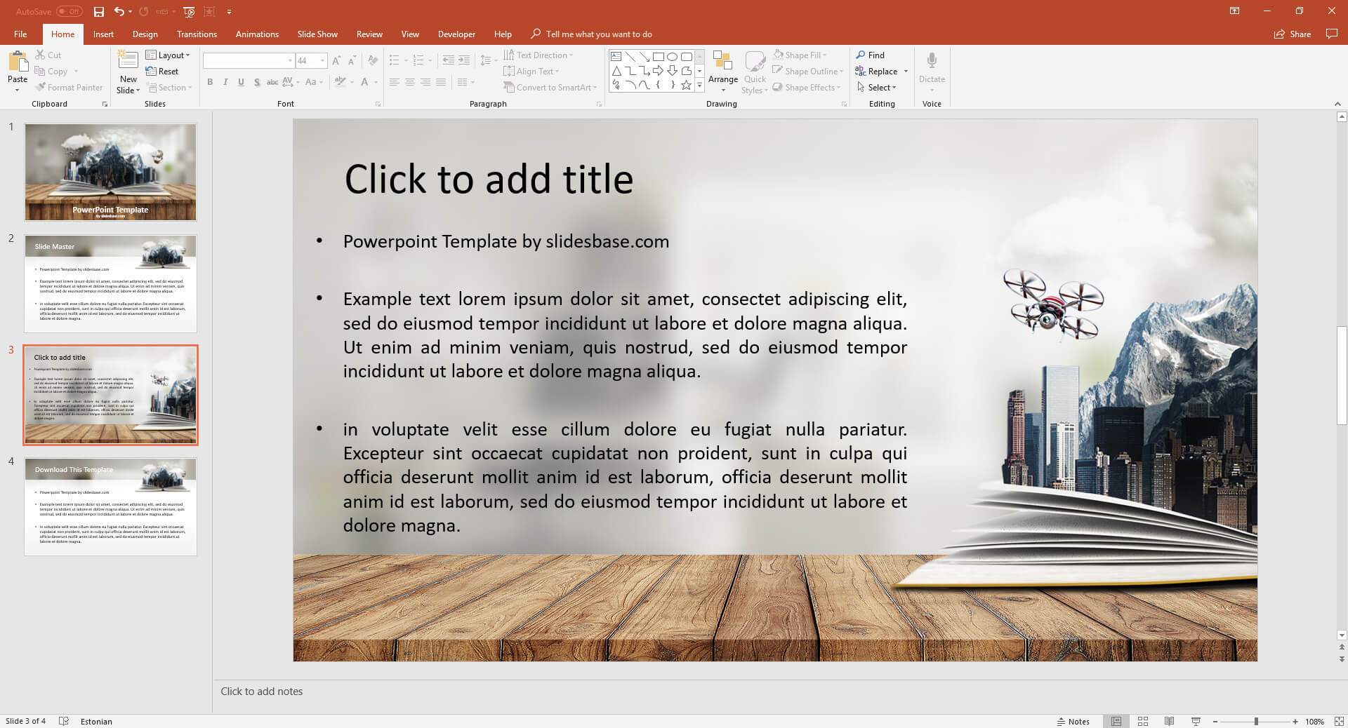 3d-creative-adventure-book-on-desk-flipbook-3d-powerpoint-ppt-template-presentation