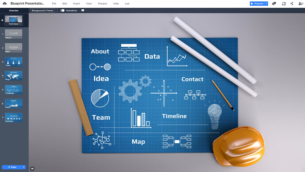 blueprint-engineering-technical-sketch-construction-plan-presentation-template-for-prezi