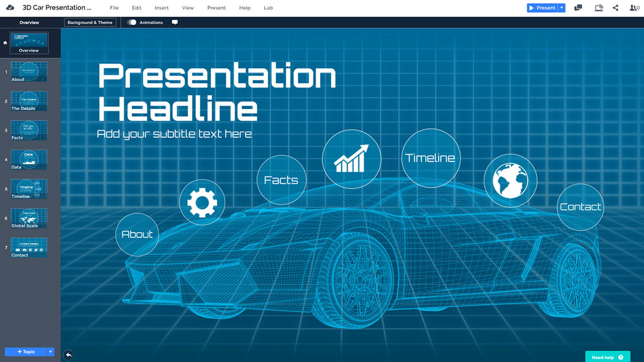 futuristic-3d-car-AI-self-driving-autonomous-vehicle-cars-wireframe-presentation-template-powerpoint-prezi