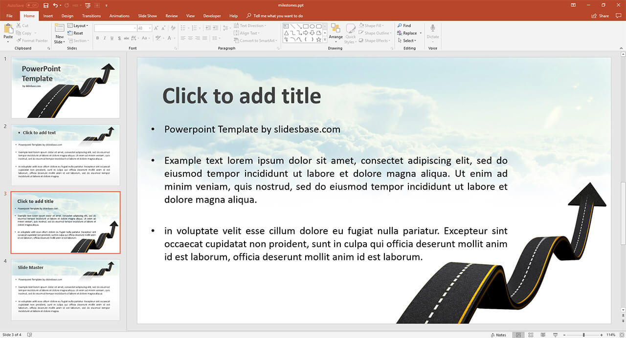road-in-sky-curved-winding-road-arrow-powerpoint-presentation-ppt-template