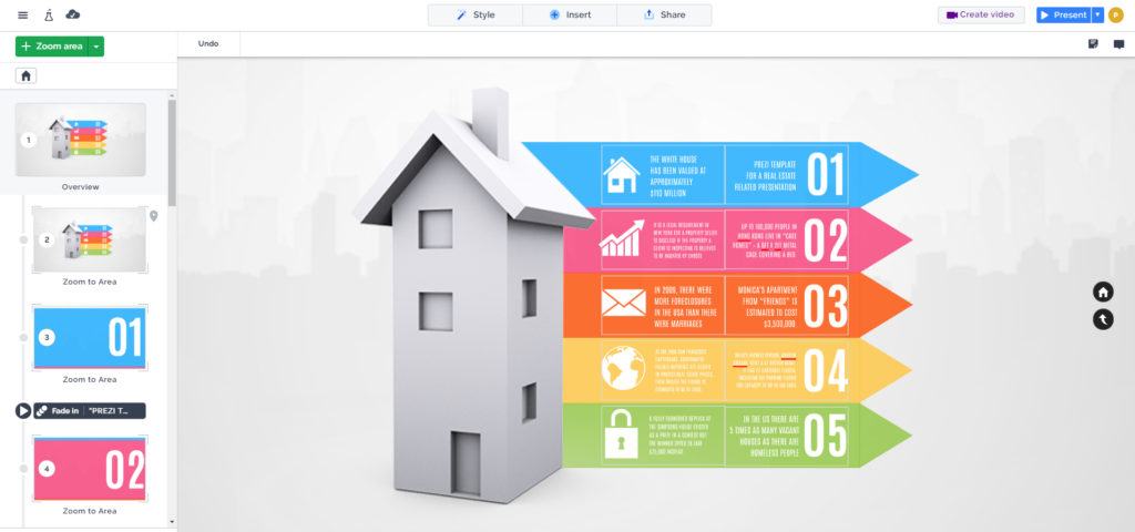 Real estate infographic template