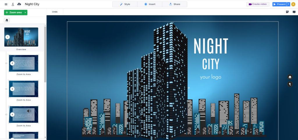 Night city real estate