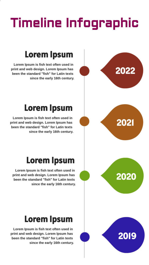 colorful timeline infographic maker